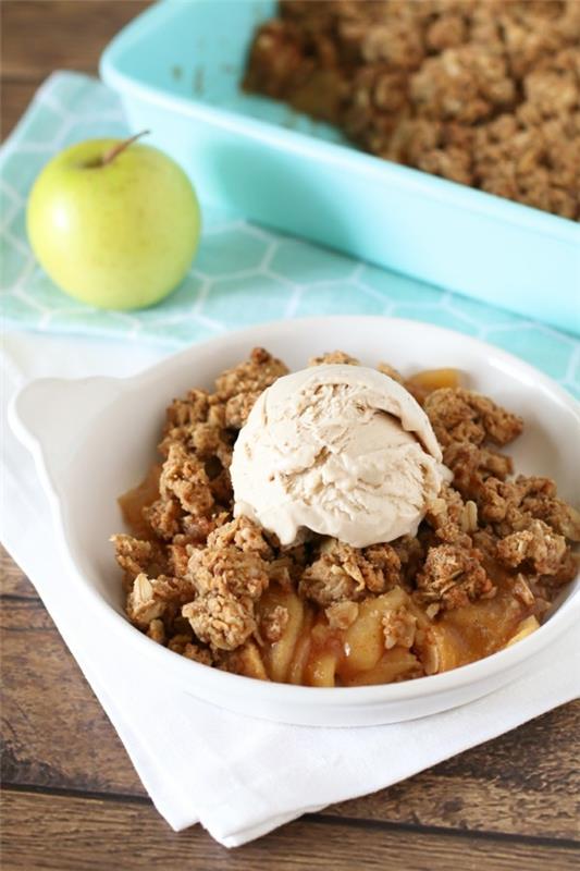 Recette de crumble aux pommes vegan sans gluten Préparer un crumble aux pommes