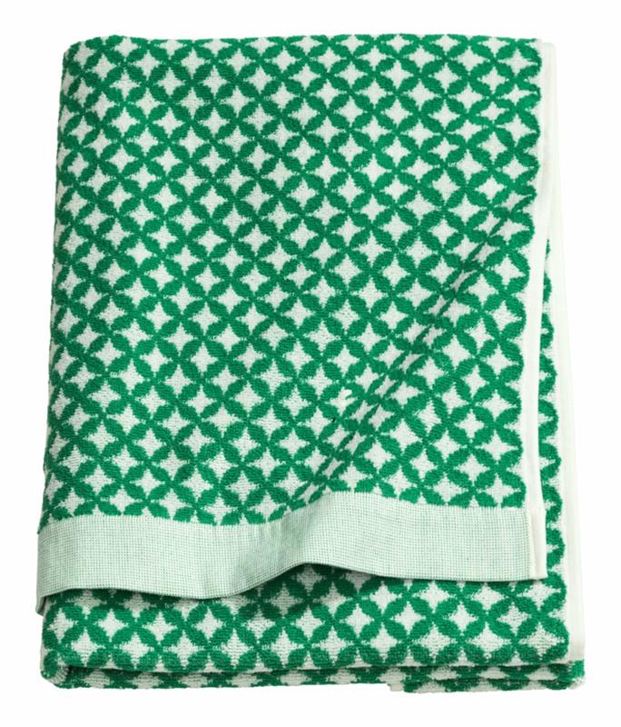 Accessoires de salle de bain de HundM Home serviette de bain vert