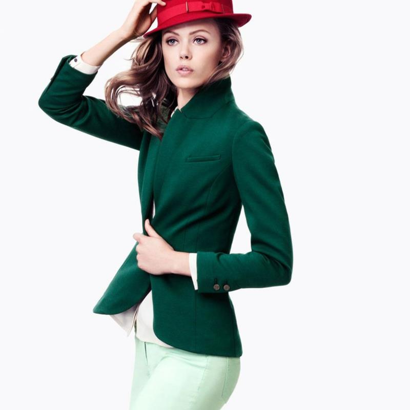 Veste femme mode bussiness vert mode femme