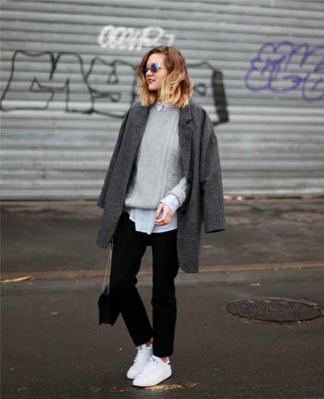 Pull long femme street fashion blogueuse