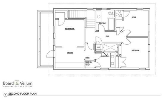 vieille maison rénover projet croquis plan deuxième étage