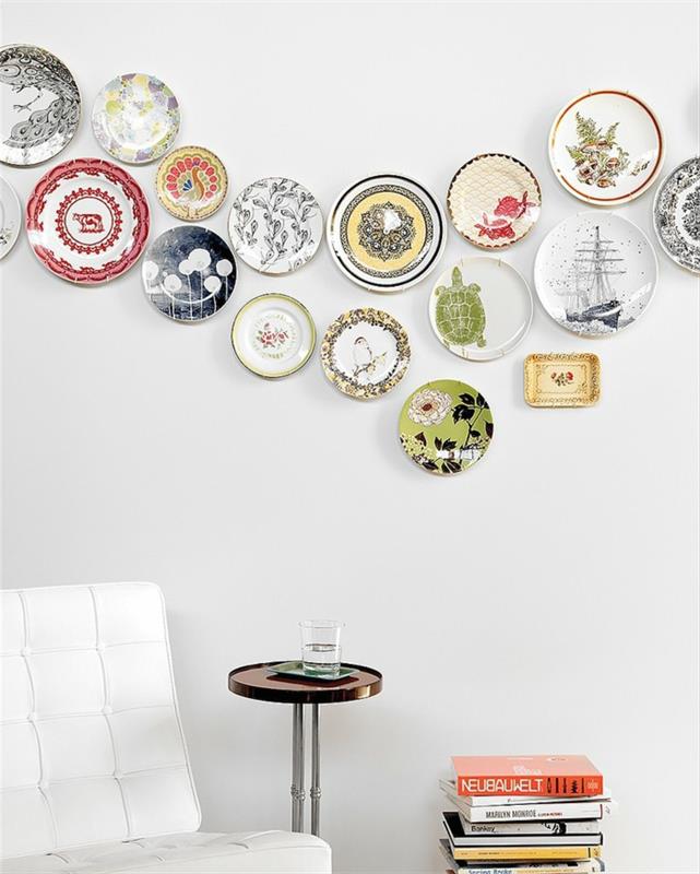 idées de vie de bricolage assiette murale design en porcelaine