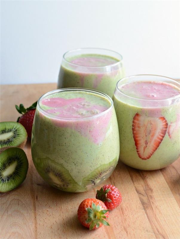 remontant smoothie fraise kiwi