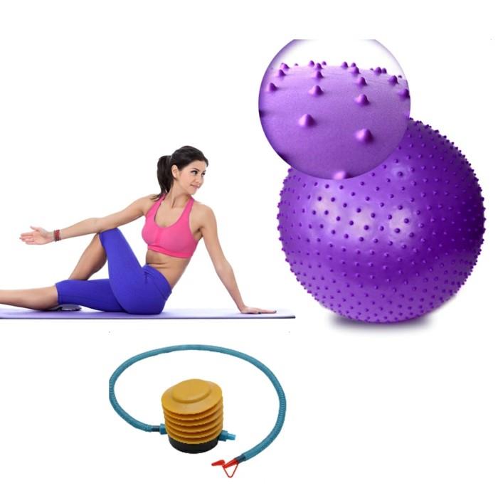 exercice de massage violet ballon de siège exercices de massage pilates yoga