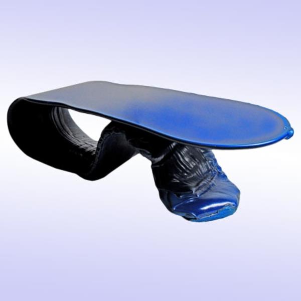 tables design langue bleu moderne