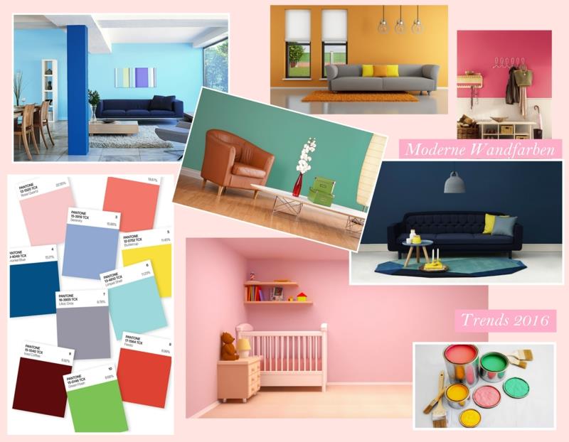 idées de couleurs de mur modernes couleurs tendance 2016