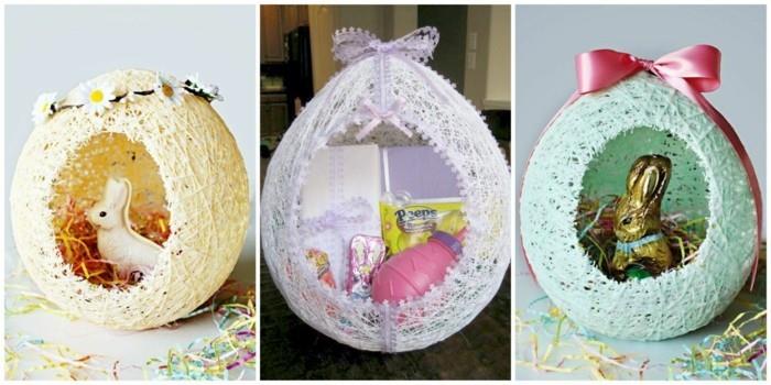 Bricolage de panier de Pâques faites vos propres décorations de Pâques dans le panier