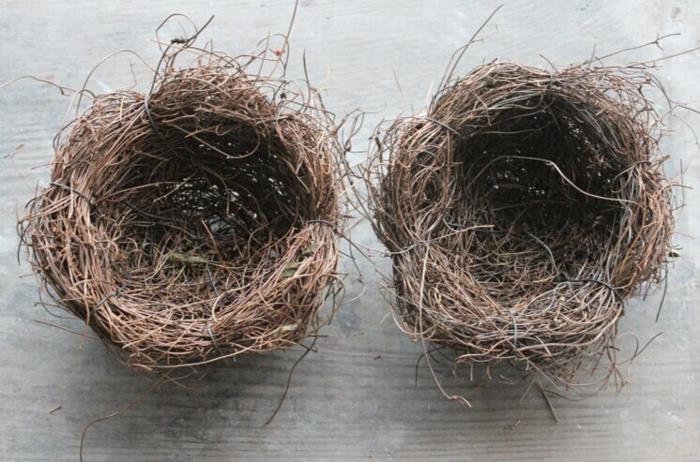 cuire au four nid de pâques bricoler nid de pâques matériaux naturels nid d'oiseau bricoler