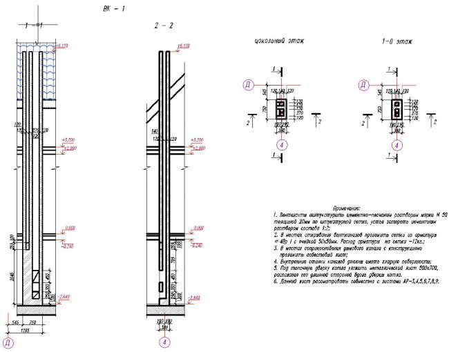 Пример за страница от втората, конструктивна част от типичен проект на къща от пяна. Този раздел описва по -подробно устройството на всички части на къщата - от основата до покрива.
