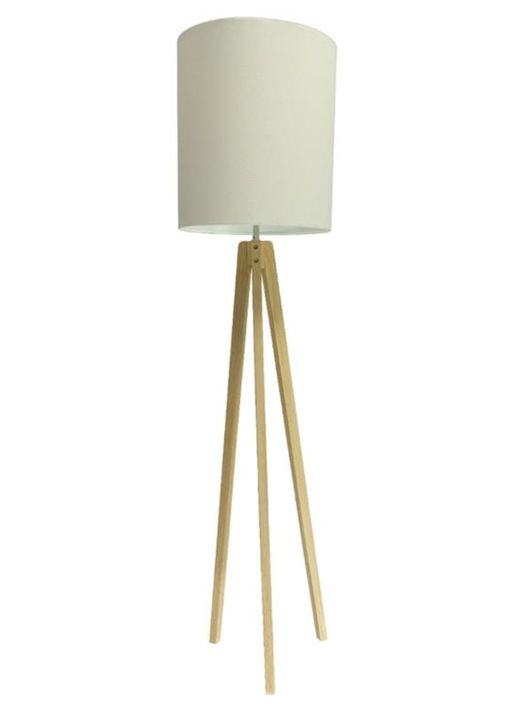 lampadaire abat-jour design bois base éclairage