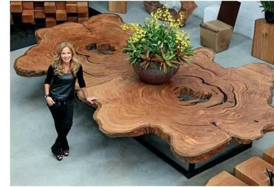 Table de salon en bois flotté à construire soi-même